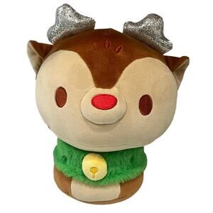 MeWaii Mushroom Family Christmas Reindeer Kawaii 10” Plush Pillow Squish Toy